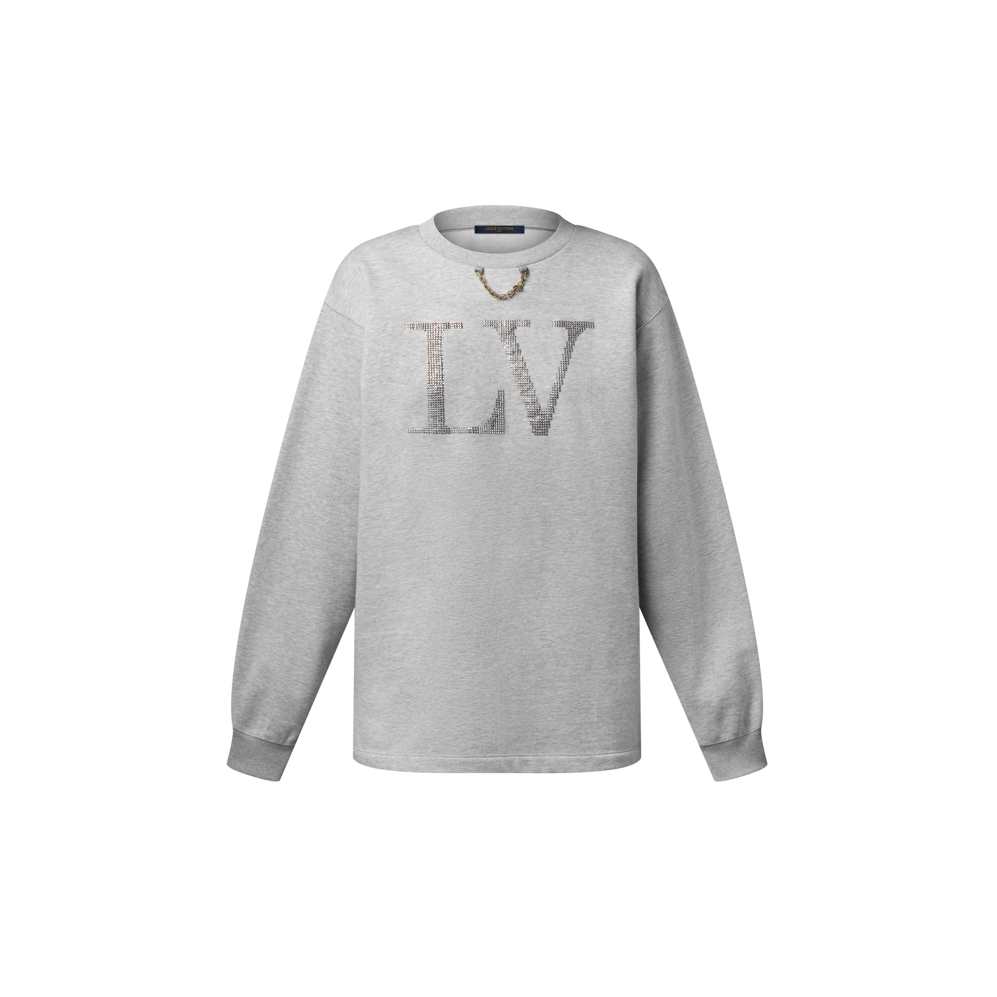 美品 長袖 ルイヴィトン グレー ポロシャツ LVロゴ 刺繍 近年モデル 極美品) ルイヴィトン 長袖 ポロシャツ LVロゴ 刺繍 近年モデル グレー